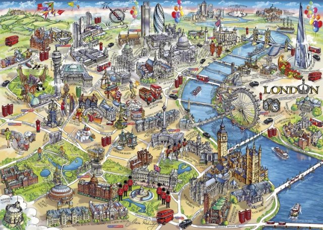Gibsons Gibsons London Landmarks 1000 Piece Jigsaw Puzzle G7066