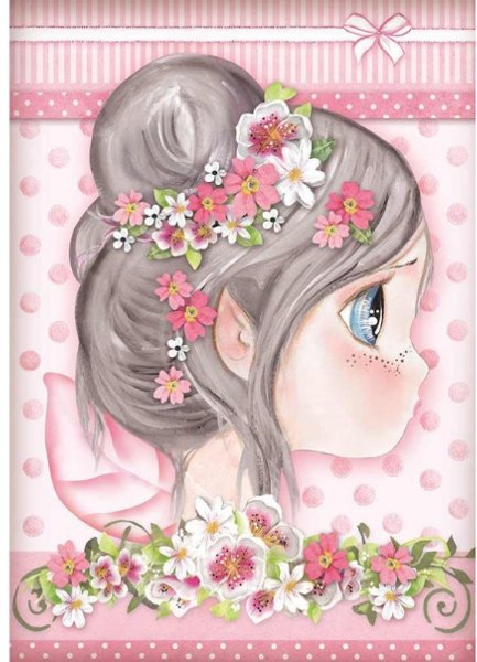 Stamperia Stamperia A4 Rice Paper Packed Pink Fairy DFSA4412 4 For £9.99