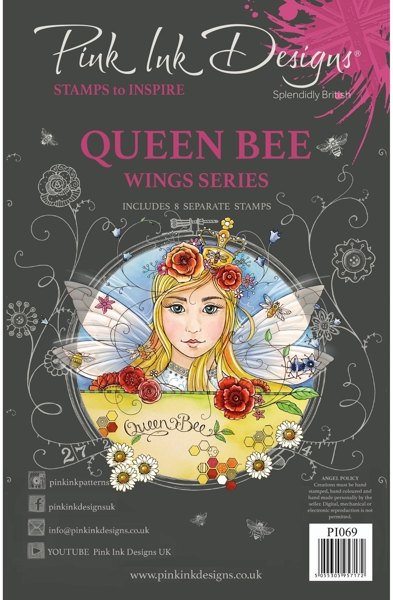 Pink Ink Pink Ink Designs Queen Bee A5 Clear Stamp