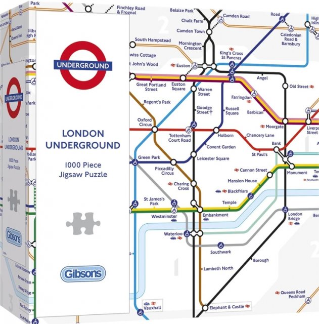 Gibsons Gibsons London Underground 1000 Piece Jigsaw Puzzle G6296
