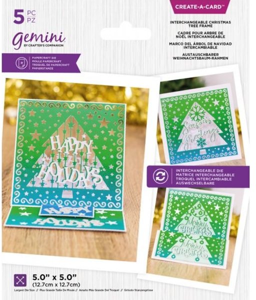 Crafter's Companion Gemini Create A Card Die - Interchangeable Christmas Tree Frame