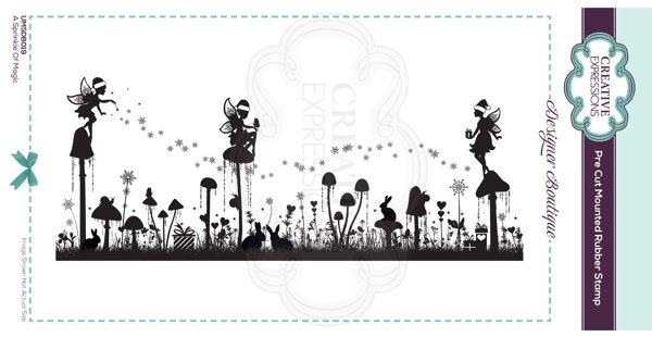 Creative Expressions Creative Expressions Designer Boutique Collection A Sprinkle Of Magic DL Pre Cut Rubber Stamp