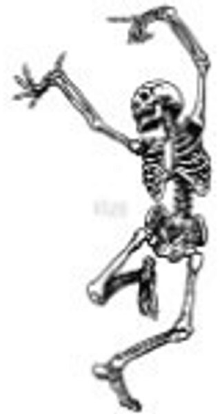Riley & Co Riley & Co Funny Bones - Dancing skeleton Stamp RWD-492