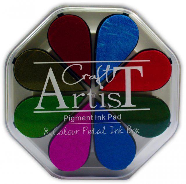 Craft Artist Craft Artist Pigment Ink Petals - Summer 8 Colours