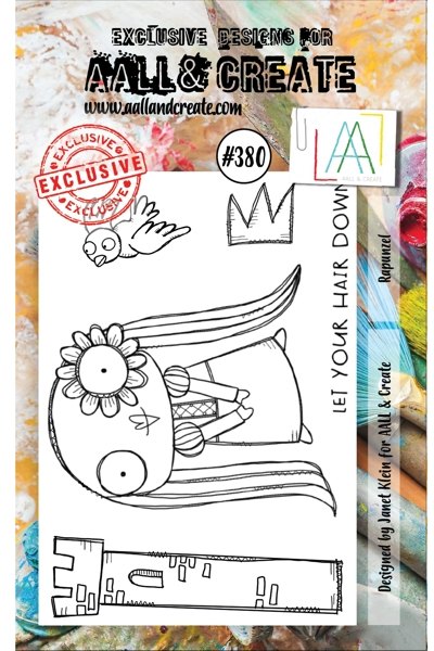 Aall & Create Aall & Create A7 Stamp #380 - Rapunzel