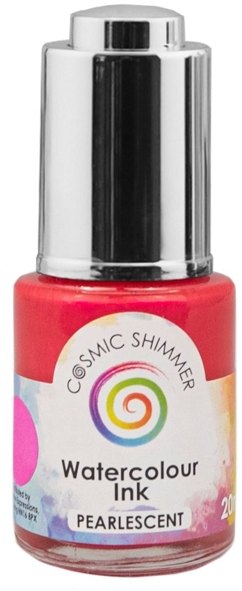Creative Expressions Cosmic Shimmer Pearlescent Watercolour Ink Flamingo Pink 20ml - 4 for £14.99