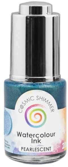 Creative Expressions Cosmic Shimmer Pearlescent Watercolour Ink Rainy Sky 20ml - 4 for £14.99
