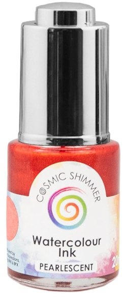 Creative Expressions Cosmic Shimmer Pearlescent Watercolour Ink Red Sunset 20ml - 4 for £14.99