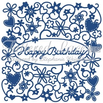 Tattered Lace Tattered Lace Happy Birthday Tapestry Cutting Die D490