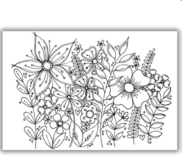Julie Hickey Julie Hickey Designs - Garden Medley Stamp set JH1038