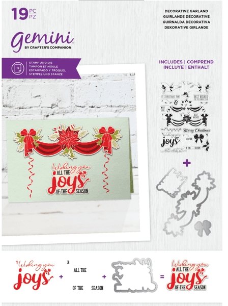 Crafter's Companion Gemini - Stamp & Die - Decorative Garland
