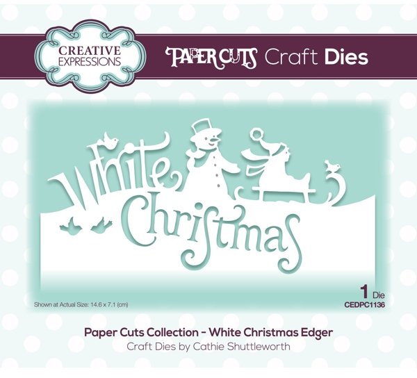 Creative Expressions Creative Expressions Paper Cuts White Christmas Edger Die