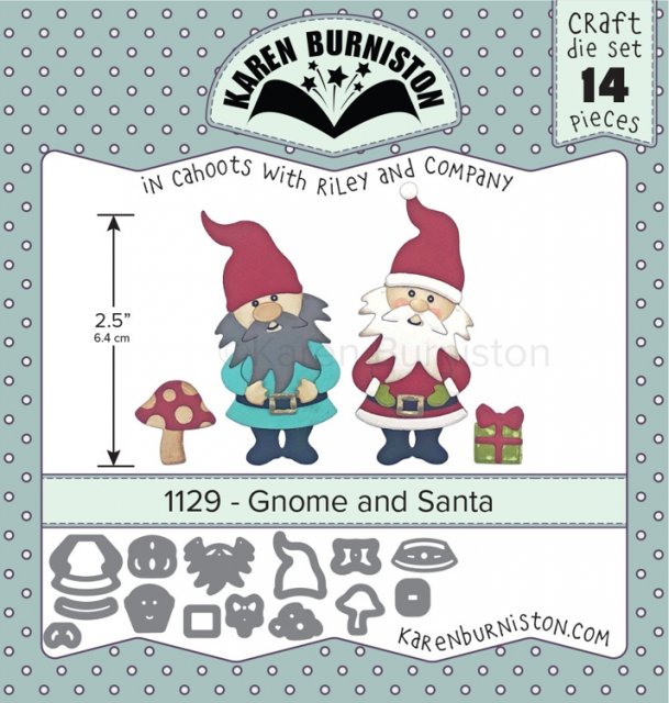 Karen Burniston Karen Burniston Gnome and Santa Die 1129