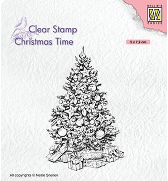 Nellie Snellen Nellie's Choice - Christmas Clear Stamp - Christmas Tree CT035