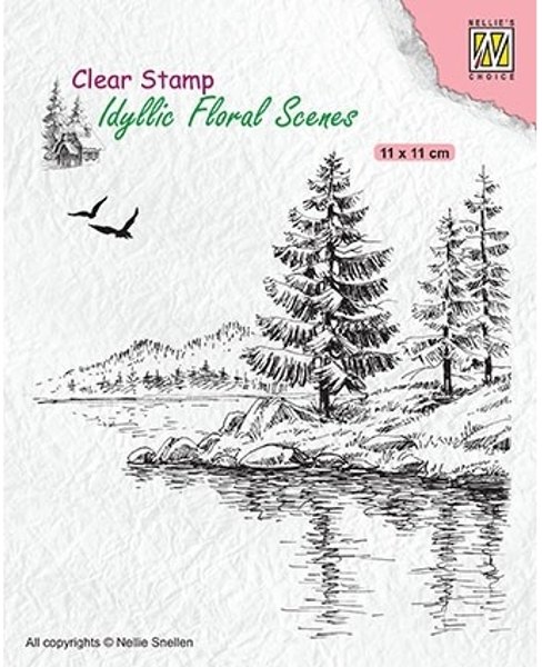 Nellie Snellen Nellie's Choice - Clear Stamp - Winter Water's Edge IFS025