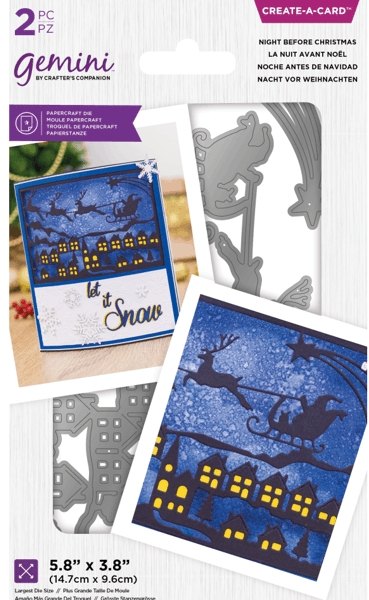 Crafter's Companion Gemini Create-a-Card Die – Night Before Christmas GEM-MD-CAD-NBC