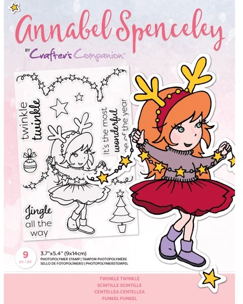 Crafter's Companion Annabel Spenceley Photopolymer Stamp - Twinkle twinkle