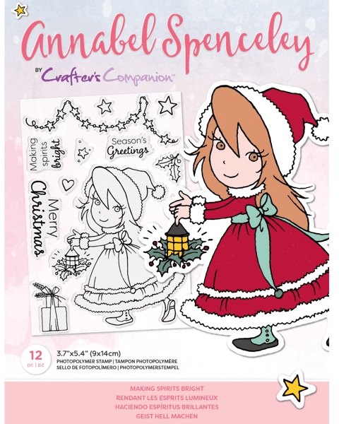 Crafter's Companion Annabel Spenceley Photopolymer Stamp - Making Spirits Bright