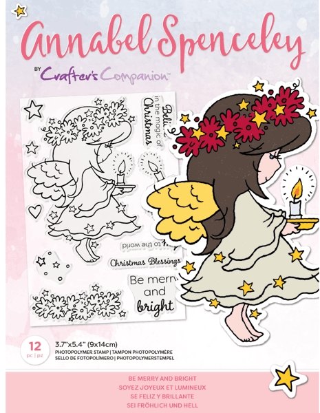 Crafter's Companion Annabel Spenceley Photopolymer Stamp - Be merry and bright