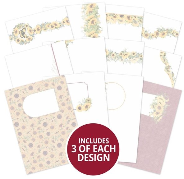 Hunkydory Hunkydory Forever Florals - Sunflower Luxury Card Inserts