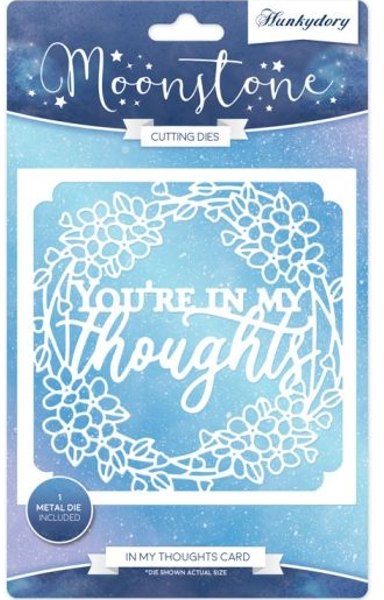 Hunkydory Moonstone Moonstone Dies - In My Thoughts Card