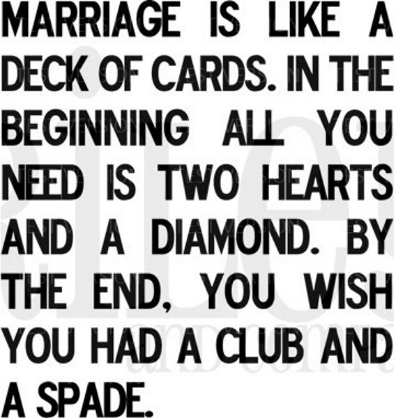 Riley & Co Riley & Co Funny Bones - Marriage Is Like a Deck of Cards RWD-097