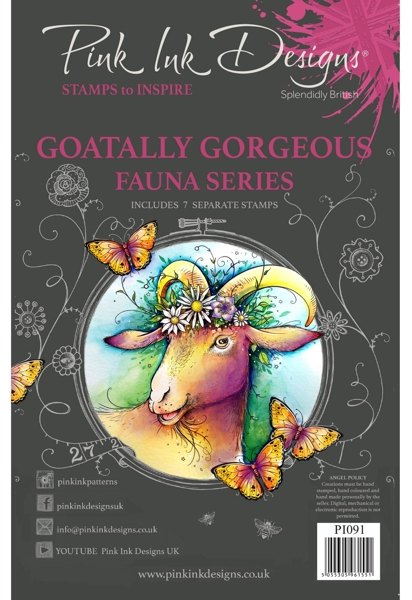 Pink Ink Pink Ink Designs Goatally Gorgeous A5 Clear Stamp Set