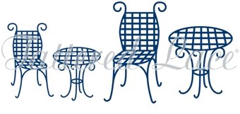 Tattered Lace Tattered Lace Table and Chairs Die Set D395