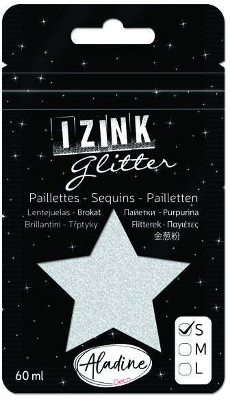 Aladine Izink Superfine Glitter - Argente (Silver) 4 For £10.99