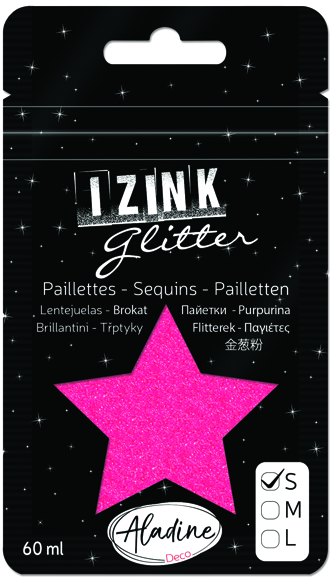 Aladine Izink Superfine Glitter - Rose Peche (Peach Pink) 4 For £10.99