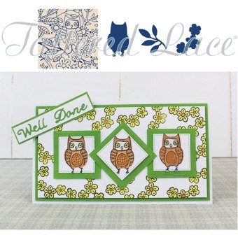 Tattered Lace Tattered Lace Woodland Glade Trios TRI25 2.5 Inch Embossing Folder & 3 Dies