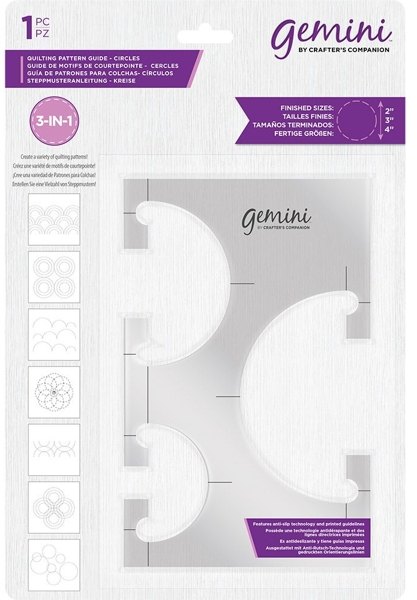Crafter's Companion Gemini - Quilting Pattern Guide - Circles