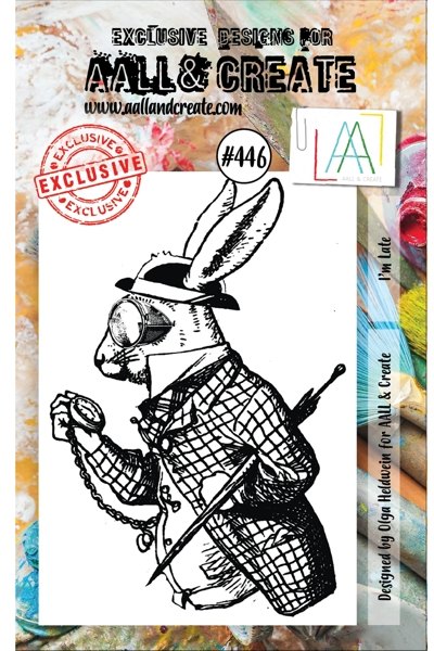 Aall & Create Aall & Create A7 Stamp #446 - I'm Late