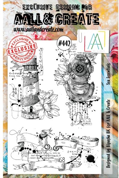 Aall & Create Aall & Create A5 Stamp #442 - Sea Essentials