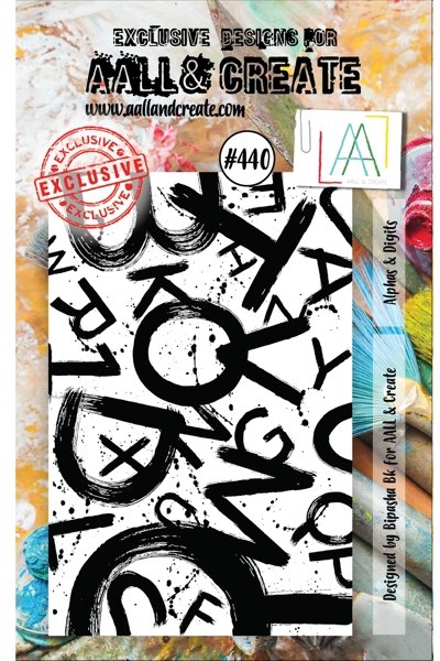 Aall & Create Aall & Create A7 Stamp #440 - Alphas & Digits