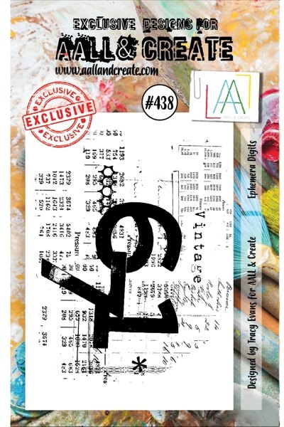 Aall & Create Aall & Create A7 Stamp #438 - Ephemera Digits