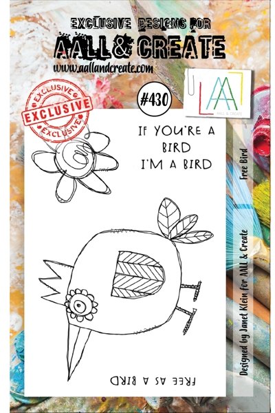 Aall & Create Aall & Create A7 Stamp #430 - Free Bird