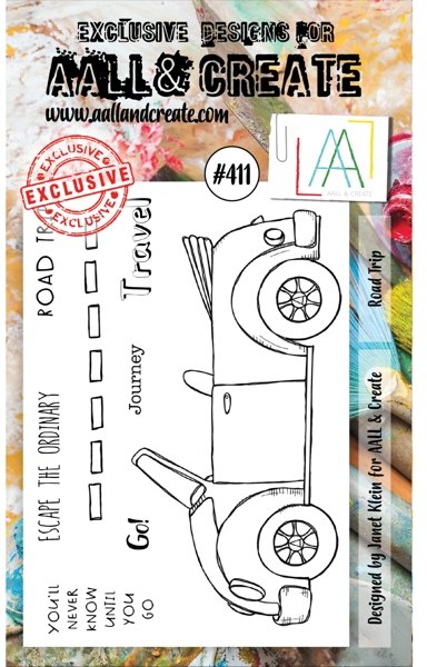 Aall & Create Aall & Create A6 Stamp #411 - Road Trip