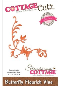 Cottage Cutz Cottage Cutz Butterfly Flourish Vine Cutting Die