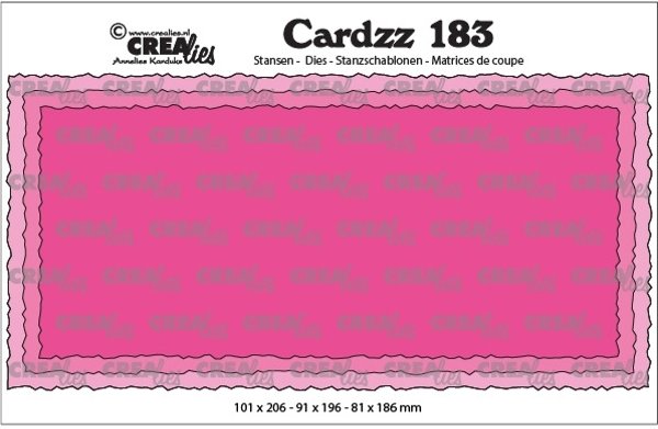 Crealies Crealies Cardzz Dies No.183 Slimline C CLCZ183