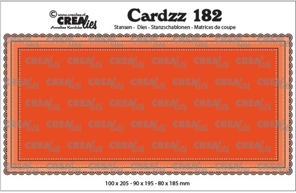 Crealies Crealies Cardzz Dies No.182, Slimline B CLCZ182