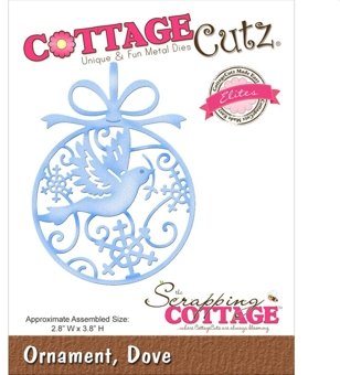 Cottage Cutz Cottage Cutz Ornament, Dove Cutting Die