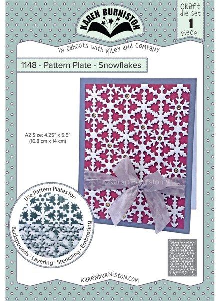Karen Burniston Karen Burniston Die Set - Snowflake Pattern Plate 1148