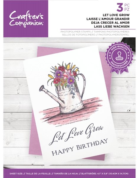 Crafter's Companion Crafter's Companion CC - Photopolymer Stamp - Let Love Grow