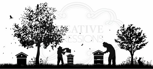 Creative Expressions Creative Expressions Designer Boutique Collection As Sweet As Honey DL Pre Cut Rubber Stamp