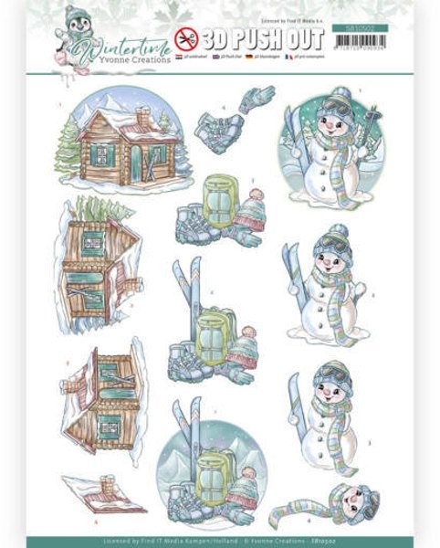 Yvonne Creations Yvonne Creations - Winter Time 3D Pushouts Set Of 4
