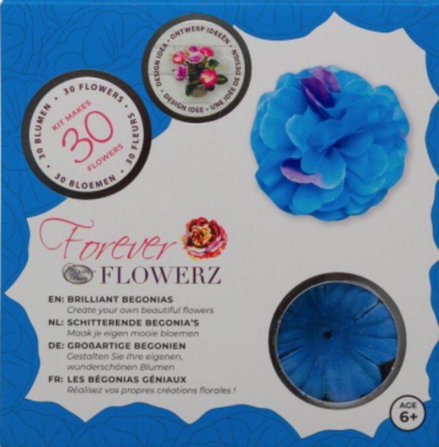 Craft Buddy Craft Buddy Forever Flowerz Brilliant Begonias - Topaz FF07TP - Makes 30 Flowers