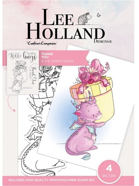 Crafter's Companion Lee Holland Photopolymer Stamp - Thank You
