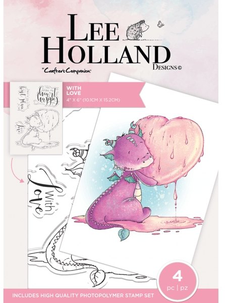 Crafter's Companion Lee Holland Photopolymer Stamp - With Love