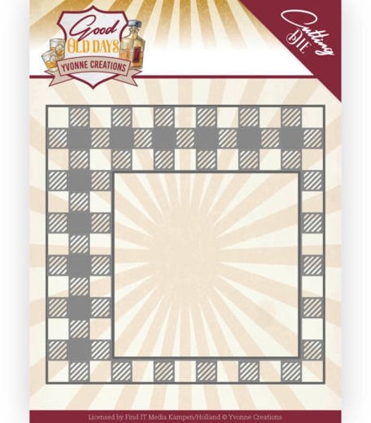 Yvonne Creations Yvonne Creations - Good Old Days - Checkered Frame Die